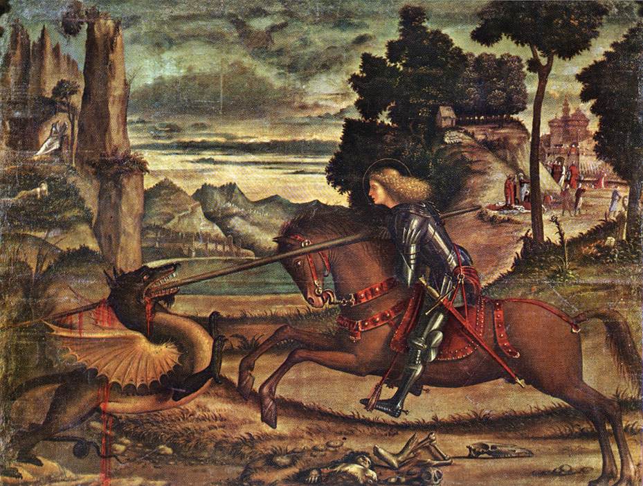 St George and the Dragon (detail) dfg